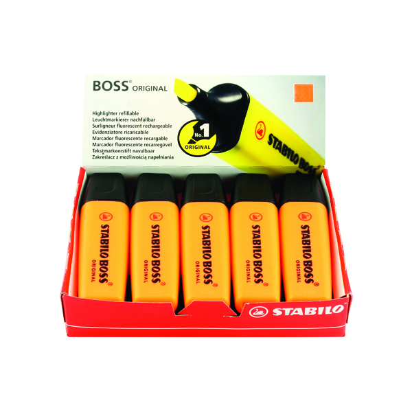 Stabilo Boss Original Highlighter Orange (Pack of 10) 70/54/10