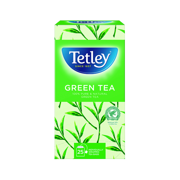 Tetley Pure Green Tea Bags (25 Pack) 1575A