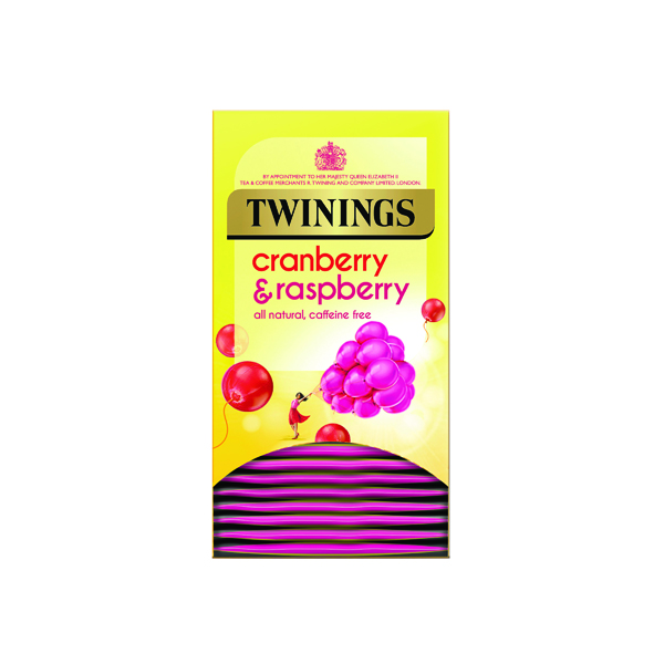 Twinings Cranberry and Raspberry Tea Bags (Pack of 20) F14381