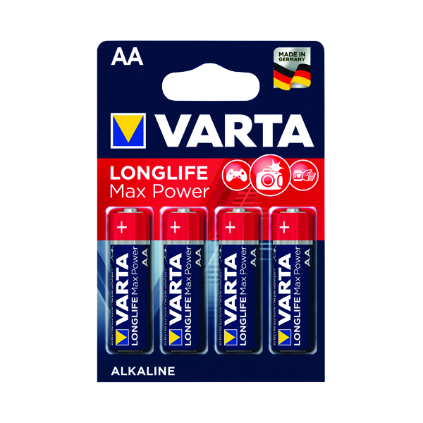 Varta Longlife Max Power AA Battery (4 Pack) 04706101404