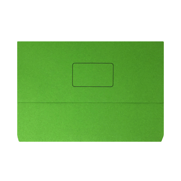 Document Wallet 220gsm Foolscap Green (Pack of 50) 45914EAST