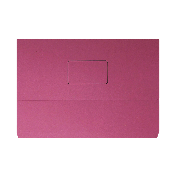 Document Wallet 220gsm Foolscap Pink (Pack of 50) 45917KIN02