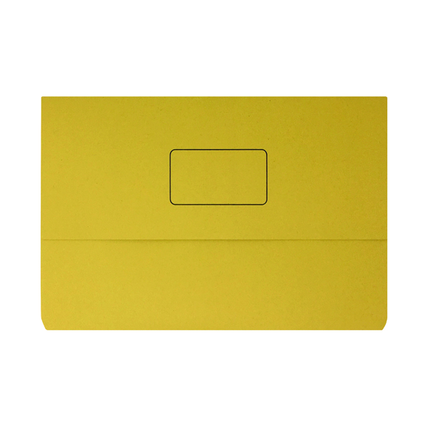 Document Wallet 220gsm Foolscap Yellow (Pack of 50) 45919EAST