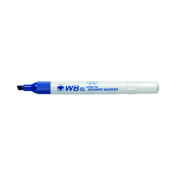 Blue Whiteboard Markers Chisel Tip (Pack of 10) WX26036