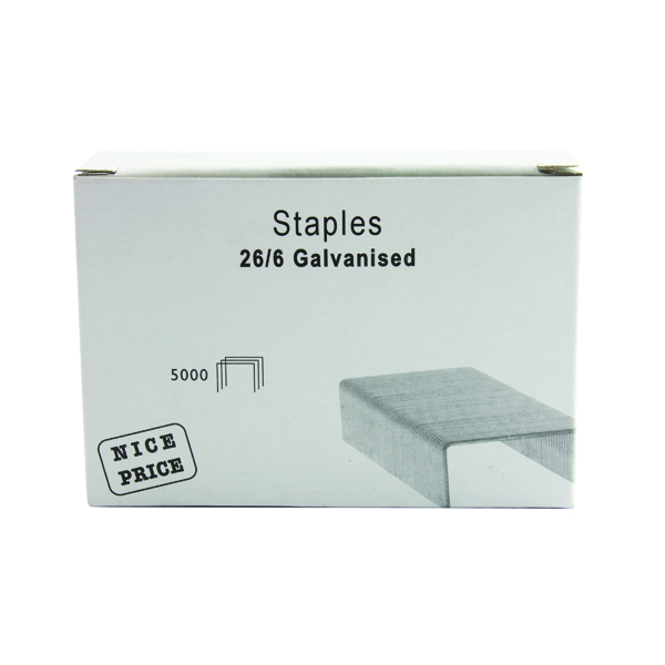 26/6mm Metal Staples (Pack of 5000) WX27001